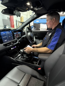 Dane carrying out diagnostic testing - Authorised Subaru Service - Sublab Whangarei